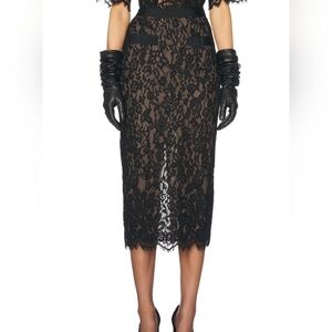 Helsa The Lace Midi Skirt